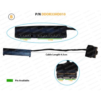 HP PAVILION G4-2000, G6-2000 Series G7-2000, 14-F, 14-E, 15-E, 17-E SATA Hard Drive Connector