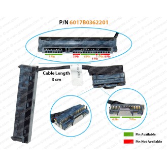 HDD CABLE FOR HP PROBOOK 2000, 1000, Series 450-G1, 455-G1, 640-G1, 650-G1, 645-G1, 655-G1, 255-G1, 250-G1, HP Compaq Presario CQ57, CQ58, CQ45, 6017B0362201 SATA Hard Drive Connector