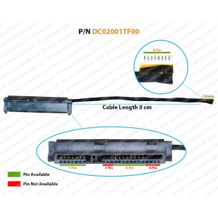HDD Cable For Toshiba Satellite E55, E45T-A, E55-A, E45T, E45T-A4100, A4200, M50-A, U40, U40T, Series DC02001TF00 SATA Hard Drive Connector