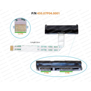 HDD Cable For HP Pavilion X360 11-U, 11U, M1-V, M1-U, M1-V001D, M1-V001DX, M1-U001DX, 450.07P04.0001 SATA Hard Drive Connector ( Length 8.0 CM )