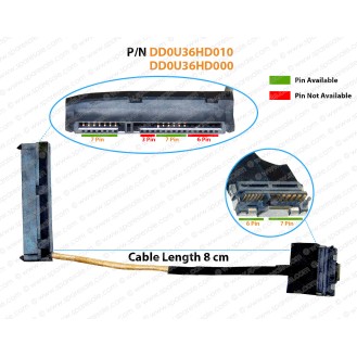 HDD Cable For HP Pavilion Sleekbook 15-N, 15N, 15-B, 15B, 14-N, 14N, 15-F, 15T-N, 15Z-N, 15Z, DD0U36HD010, DD0U36HD000 SATA Hard Drive Connector