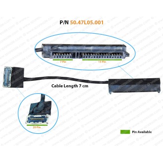 HDD Cable For Dell Inspiron 15-7000, 15-7570, 15-7580, 15-7573, 15-7537, 7535, 50.47L05.001, 5047L05001 D0H50 SATA Hard Drive Connector