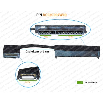 Hdd Cable For Dell Latitude E5450, 5450, E5550, 5550, E7450, 7450, DC02C007W00 0Y1FMW, CN-0Y1FMW, SATA Hard Drive Connector