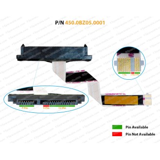 Hdd Cable For HP Pavilion X360-15, 14-BA, 14M-BA, 14T-BA, 14-AC, 14-CE, 14-AF, 15-BR, 15-BR018NA, 450.0BZ05.0001 SATA Hard Drive Connector ( 10 PIN )