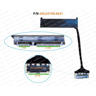 Hdd Cable For Dell Latitude 14-3460, 14-3470, 14-3570, 14-3560, P63G, 450.05709.0021, 450.05709.0001  SATA Hard Drive Connector 