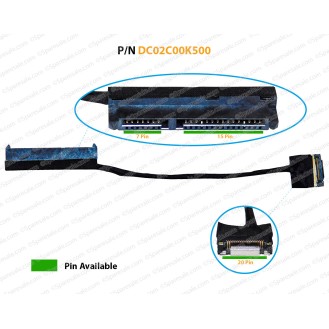 HDD Cable For Dell Latitude 5500, 5501, 5502, 5505, E5500, E5501, E5502, E5505 Precision 3540, 3542, 3541, M3542, M3541, M3540, 0XY5F7, XY5F7, DC02C00K500 SATA Hard Drive Connector