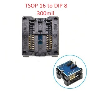 SOIC SOP16 TO DIP8 Programmer Adapter 300mil Bios Socket