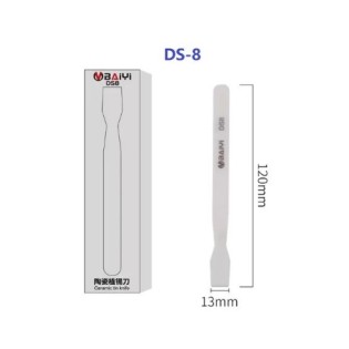 DS-8 Ceramic tin knife scraper for applying flux and solder paste to BGA stencils. Safe and Static Free