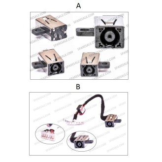 DC Power Jack For Dell Inspiron 14-5000, 14-5451, 14-5452, 14-5455, 14-5458, 14-5459, 15-5000, 15-5551, 15-5552, 15-5555, 15-5557, 15-5558, 15-5559, Vostro 14-3000, 14-3458, 14-3459, 14-3552, 14-3558, 14-3559, 14-3568, 14-3578, 17-5755