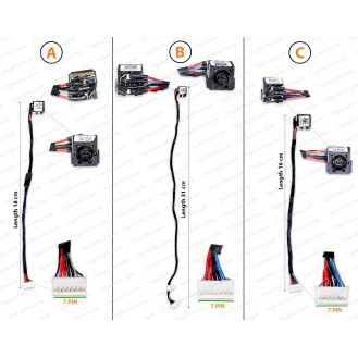 DC Power Jack For Dell Latitude E6420, E6400, E6410, E6500, E6510, E6520, 3400, E5420, E5520 0MT643 Precision M2400, M4400, M4500, PP30L Series