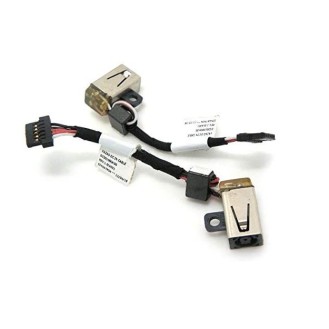 DC Power Jack For DELL XPS 11, 11D, 12 12D, P20S SERIES 12-9Q23, 12-9Q33, NVR98 VAZAO DC301000K00 DC30100OK00 DC30100KP00 ( 5-PIN / Length 6CM )